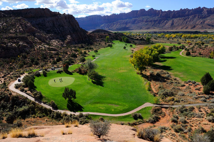 Golf course in Moab, Utah